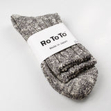 RoToTo - Low Gauge Slub Socks - Medium Gray