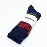 RoToTo - Mixture Socks - Blue/Red/Orange