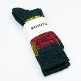 RoToTo - Mixture Socks - Green/Red/yellow