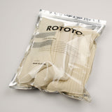 RoToTo - Organic Cotton Special Trio Socks - Ecru