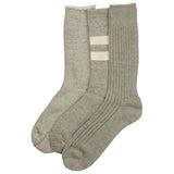 RoToTo - Organic Cotton Special Trio Socks - Mix Gray