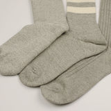 RoToTo - Organic Cotton Special Trio Socks - Mix Gray