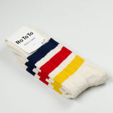RoToTo - Park Stripes Socks - Ivory