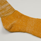 RoToTo - Washi Pile Crew Socks - Dark Yellow