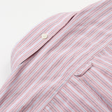 Schnayderman's - Leisure Shirt Barre Faded Stripe One - Red