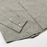 Schnayderman's - Leisure Shirt Melange One Buttonstand - Black & Beige