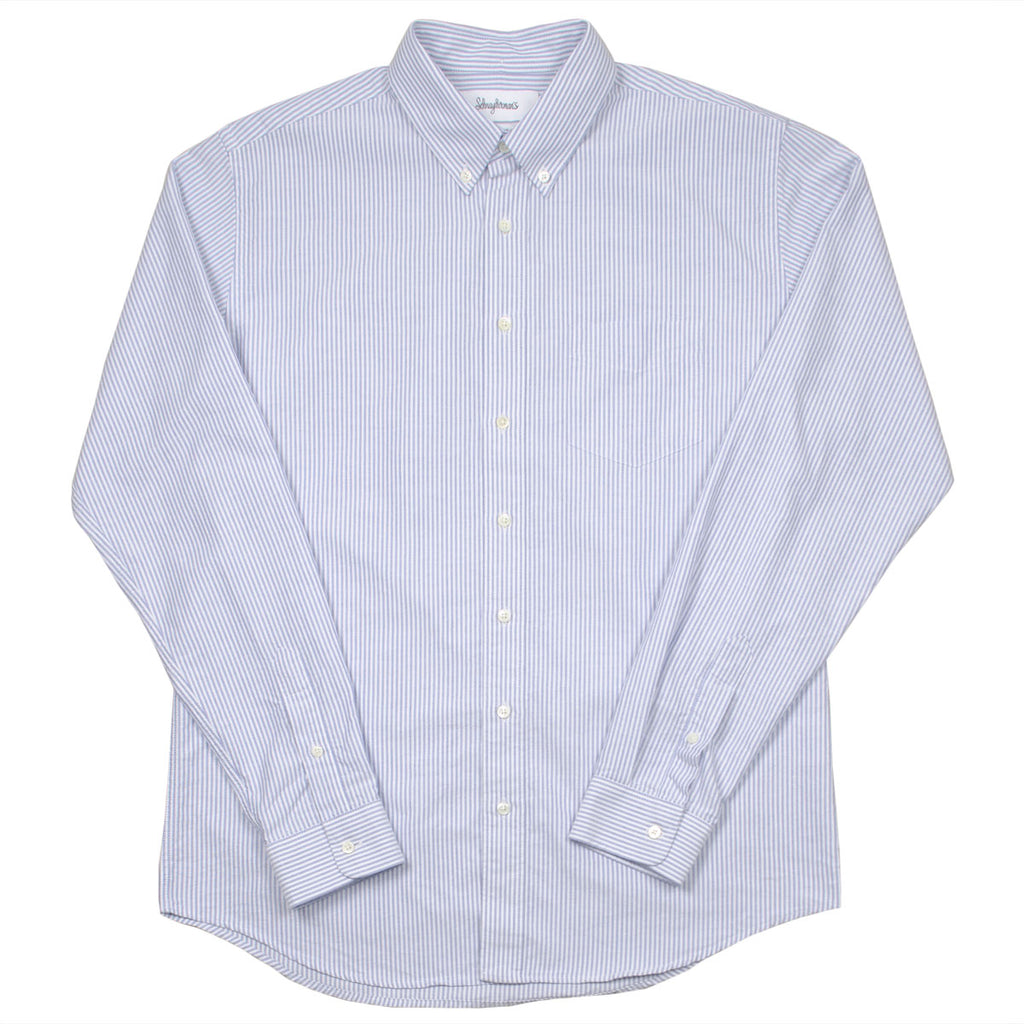 Schnayderman's - Oxford Shirt Regular Stripe - Blue & White