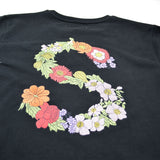 Soulland - Florarina Sweatshirt with Flower Embroidery - Black