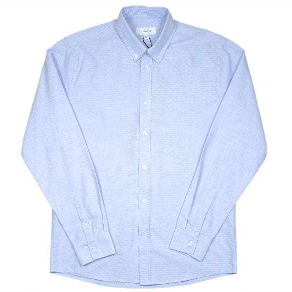 Soulland - Goldsmith Oxford Shirt - Light Blue with Dots