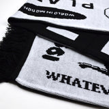 Soulland - Muf Knitted Football Scarf - Black / White