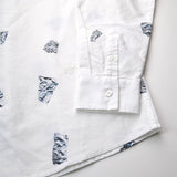 Soulland - Peggs Shirt with Allover Print - White / Silver