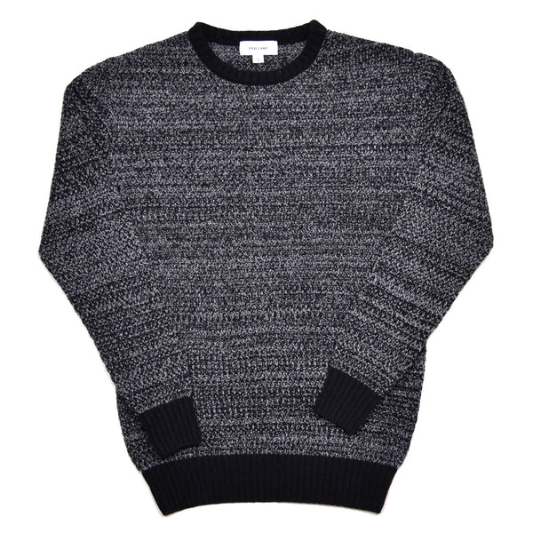 Soulland - Ricketts Honeycomb Sweater - Black / Grey