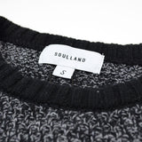 Soulland - Ricketts Honeycomb Sweater - Black / Grey