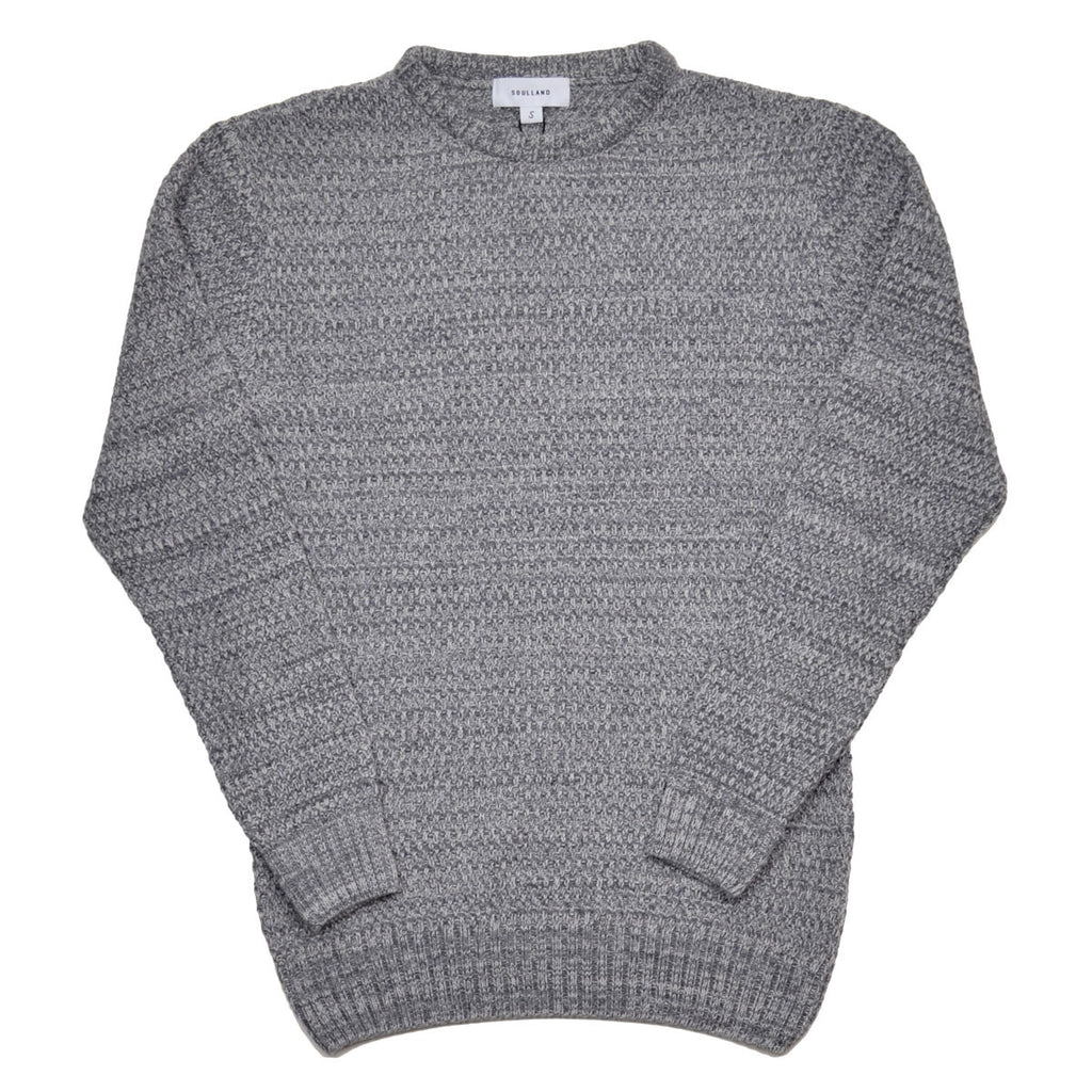 Soulland - Ricketts Honeycomb Sweater - Grey