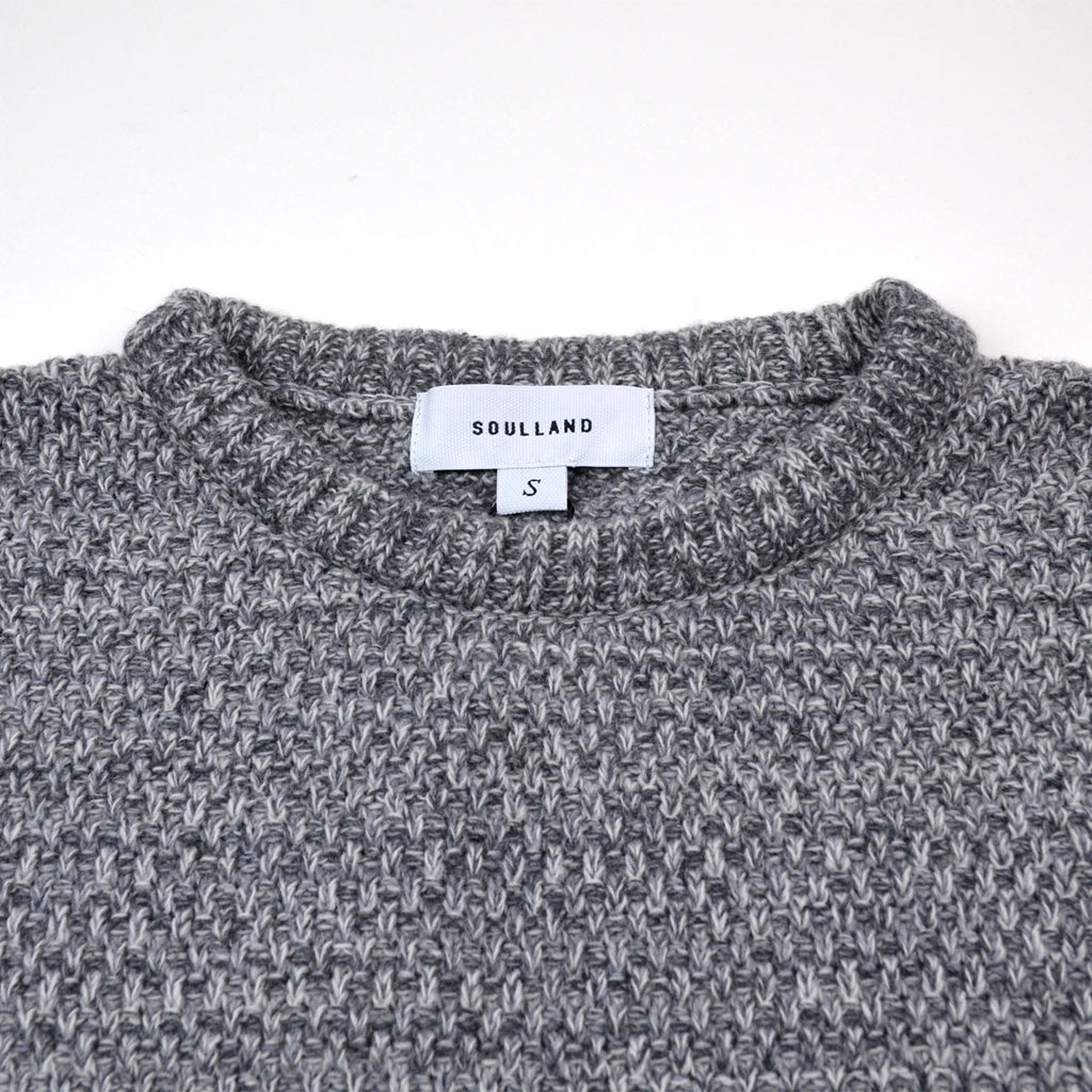 Soulland - Ricketts Honeycomb Sweater - Grey