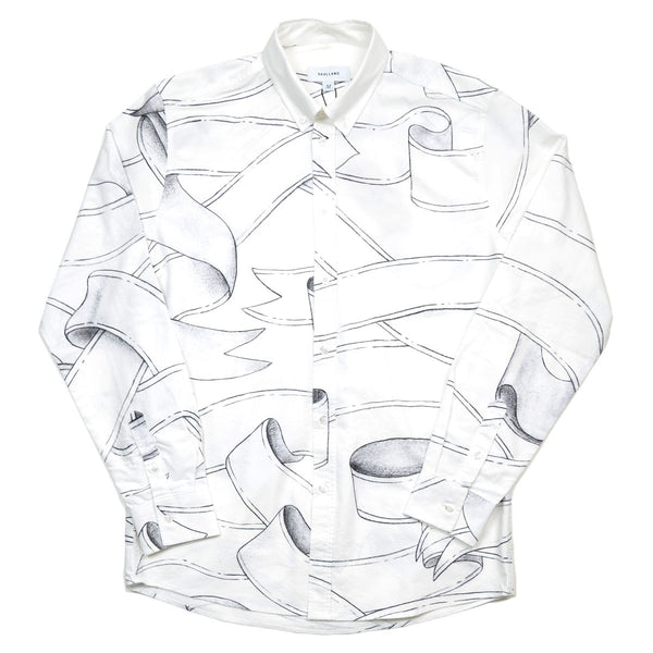 Soulland - Rusty Shirt with Allover Print - White / Black