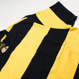 Stan Ray - Football T-shirt - Revival Black / Book Yellow Stripe