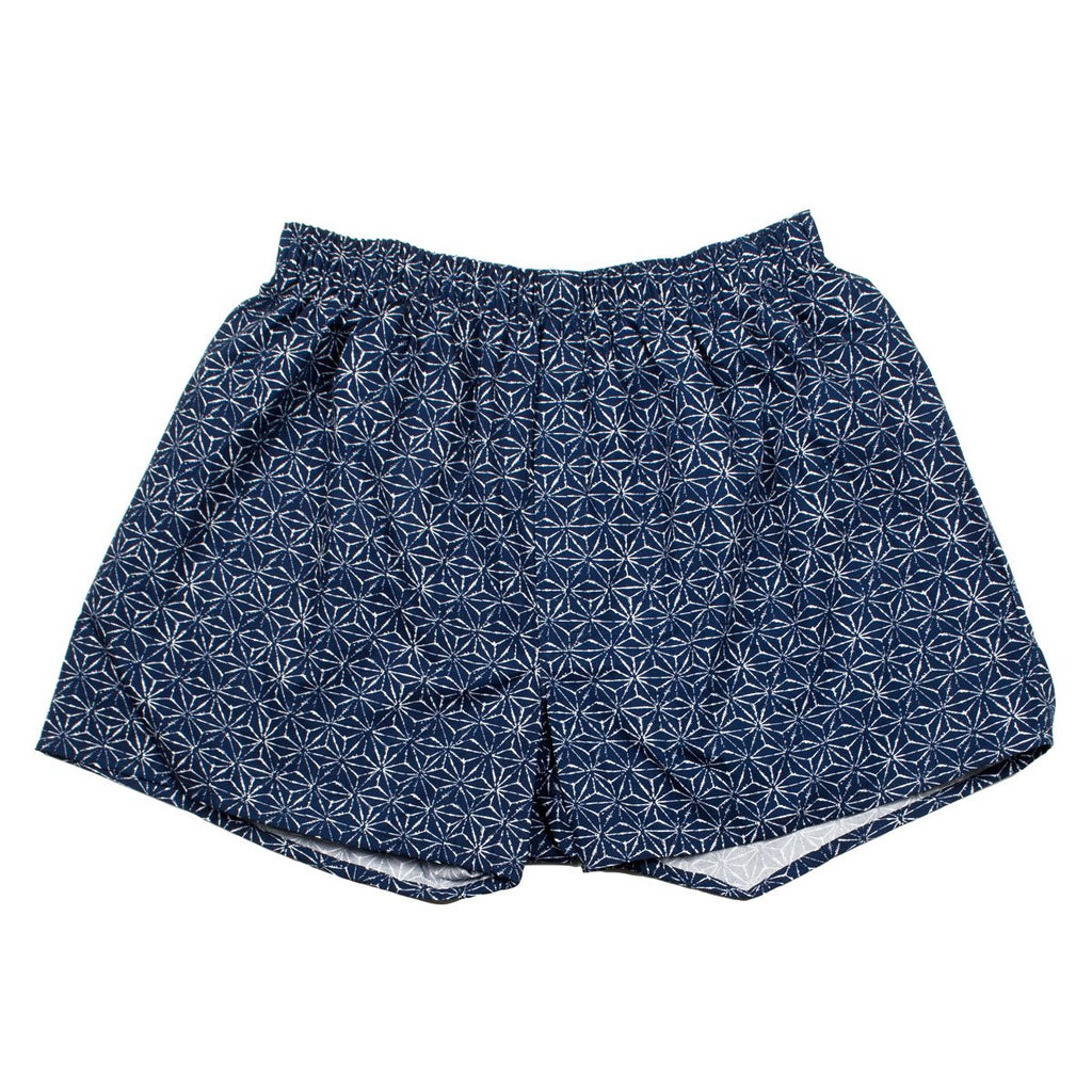 Sunspel - Boxer Shorts - Shibori Stars Navy Print