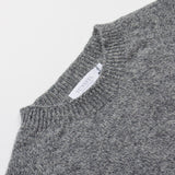 Sunspel - Lambswool Crewn Neck Sweater - Mid Grey