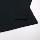 Sunspel - Long Sleeve Waffle Polo - Black
