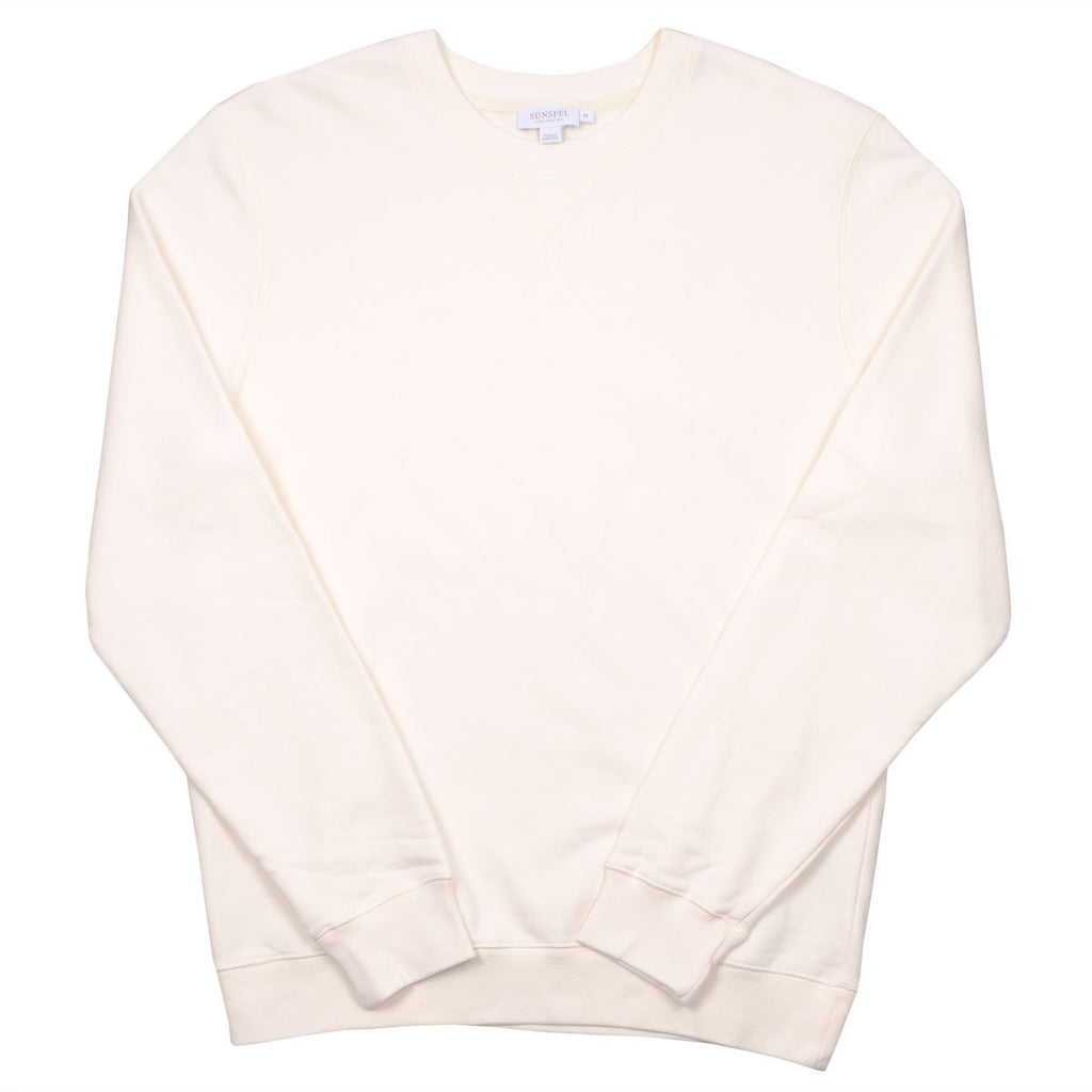 Sunspel - Loopback Sweatshirt - Archive White