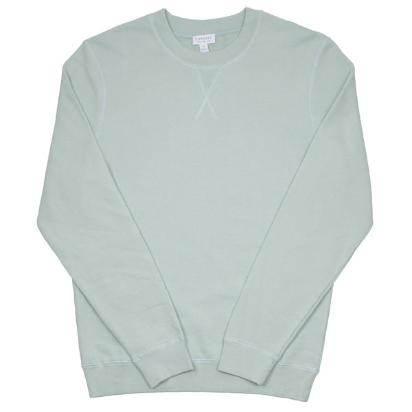 Sunspel - Loopback Sweatshirt - Dusky Green