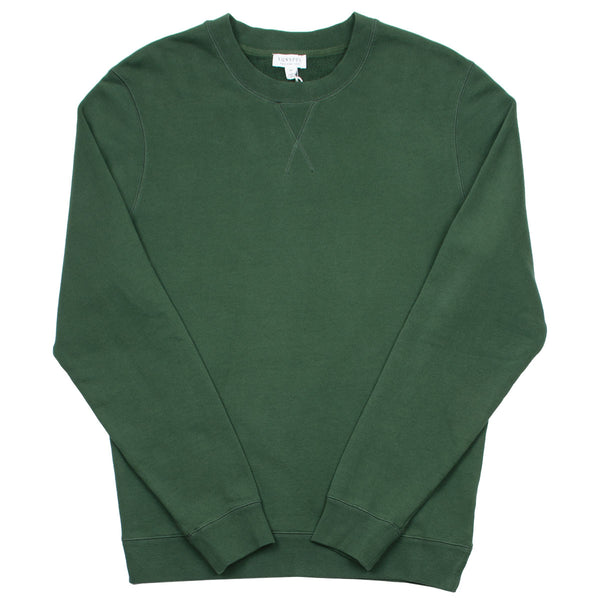 Sunspel - Loopback Sweatshirt - Pine