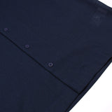 Sunspel - Short Sleeve Collar Shirt - Navy