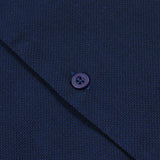 Sunspel - Short Sleeve Collar Shirt - Navy