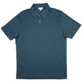 Sunspel - Short Sleeve Polo Shirt - Dark Petrol