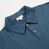 Sunspel - Short Sleeve Polo Shirt - Dark Petrol