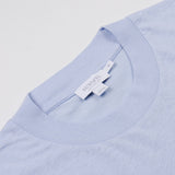 Sunspel - Short Sleeve Relaxed Slub Cotton Crew Neck T-shirt - Sky
