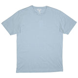 Sunspel - Short Sleeve Riviera Crew Neck T-shirt - Blue Jean Melange