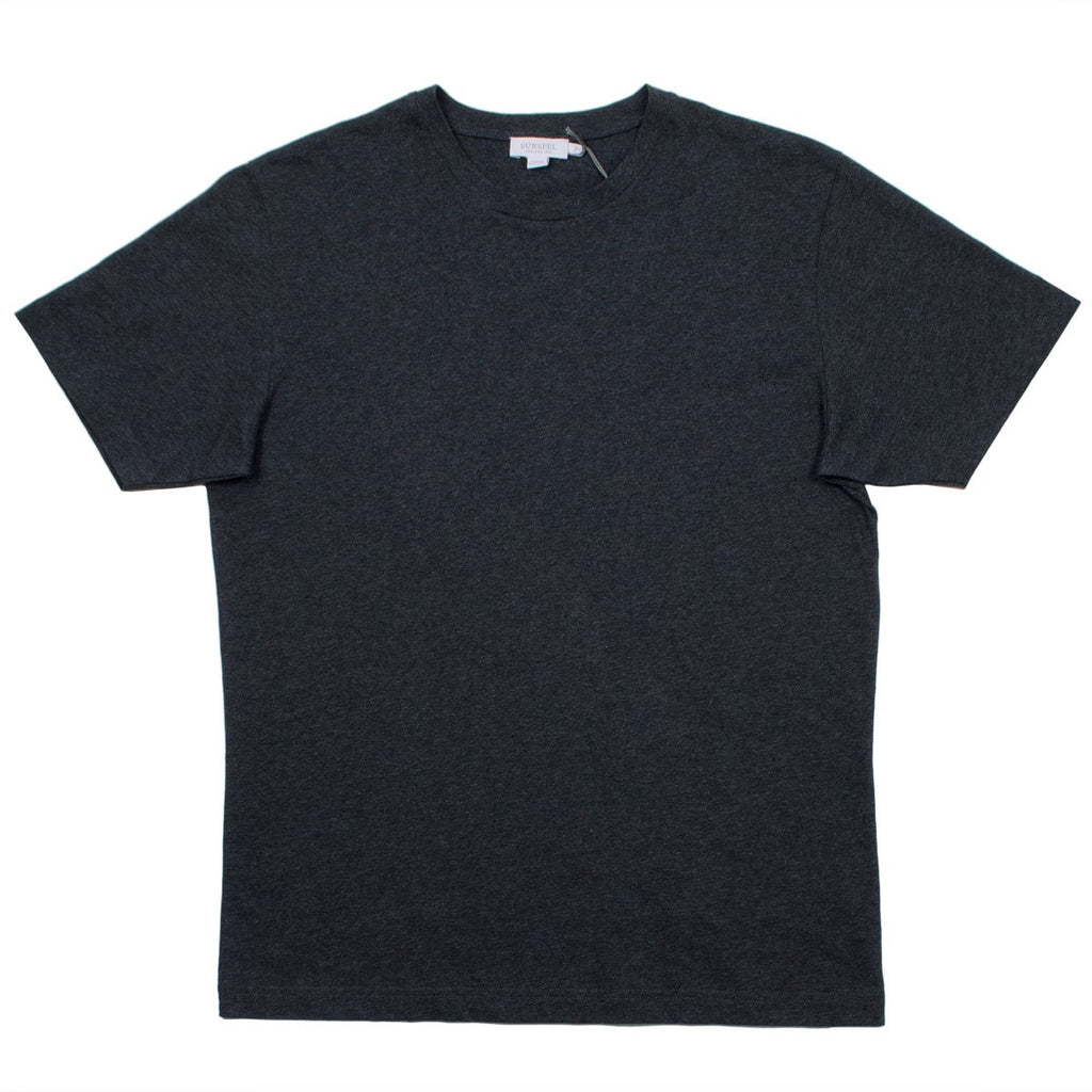 Sunspel - Short Sleeve Riviera Crew Neck T-shirt - Charcoal