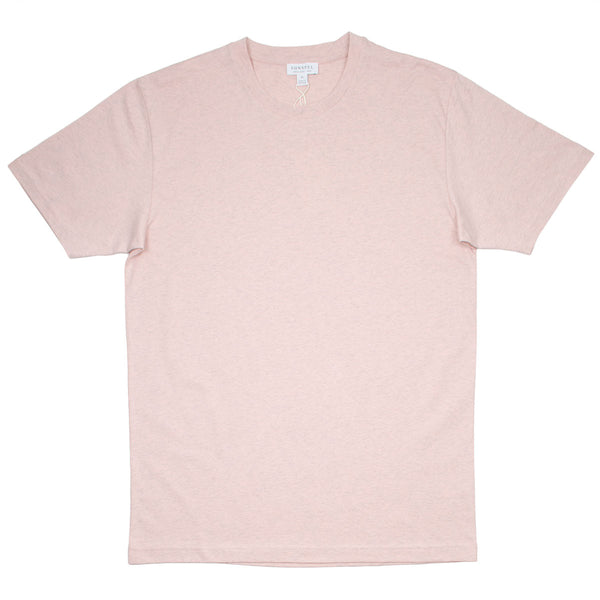 Sunspel - Short Sleeve Riviera Crew Neck T-shirt - Dusty Pink