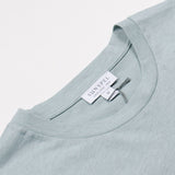 Sunspel - Short Sleeve Riviera Crew Neck T-shirt - Light Indigo Mel.