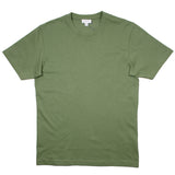 Sunspel - Short Sleeve Riviera Crew Neck T-shirt - Rosemary Melange