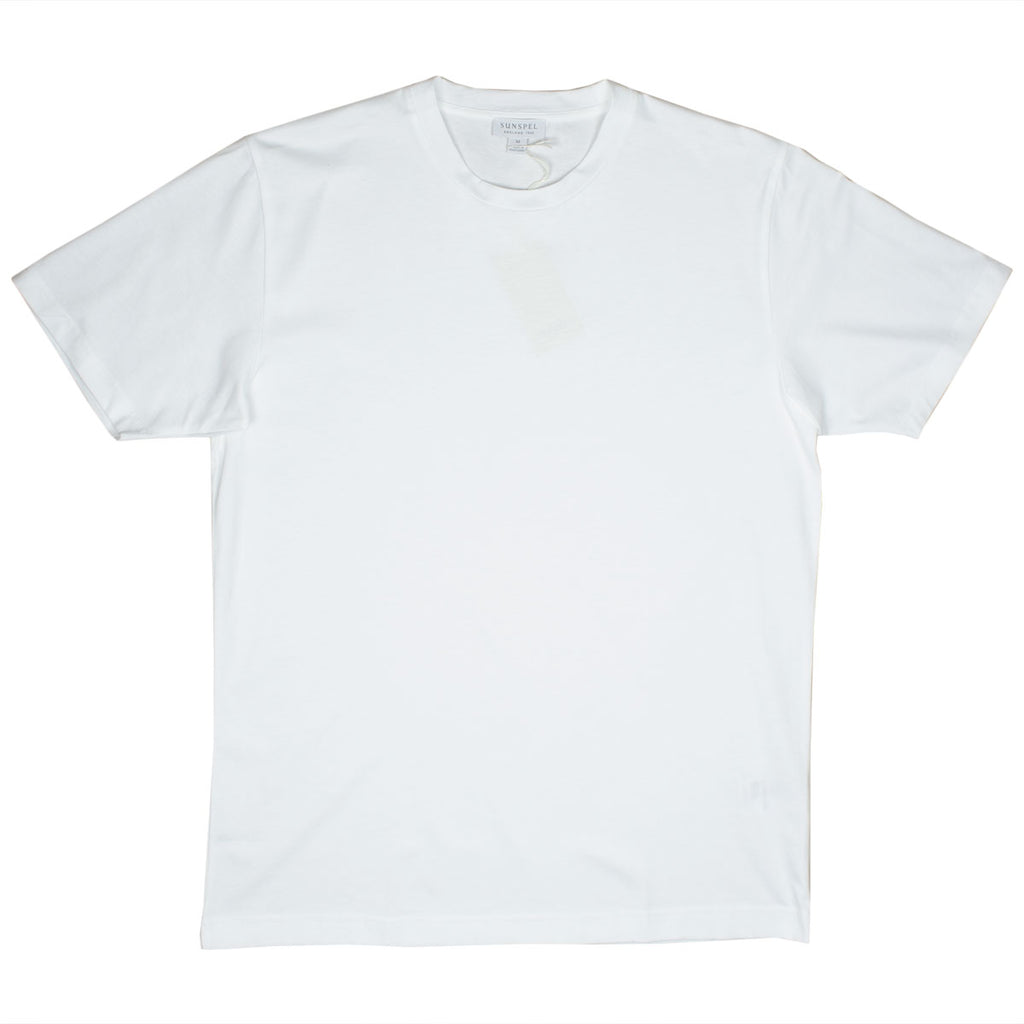 Sunspel - Short Sleeve Riviera Crew Neck T-shirt - White