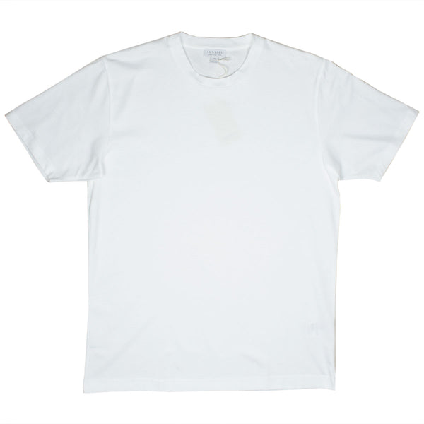 Sunspel - Short Sleeve Riviera Crew Neck T-shirt - White