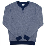 Sunspel - Top Reversed Crewneck Sweatshirt - Navy Melange
