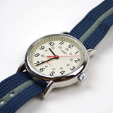Timex - Weekender - Cream / Blue-Grey Nato Strap