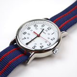 Timex - Weekender - White / Blue-Red Nato Strap