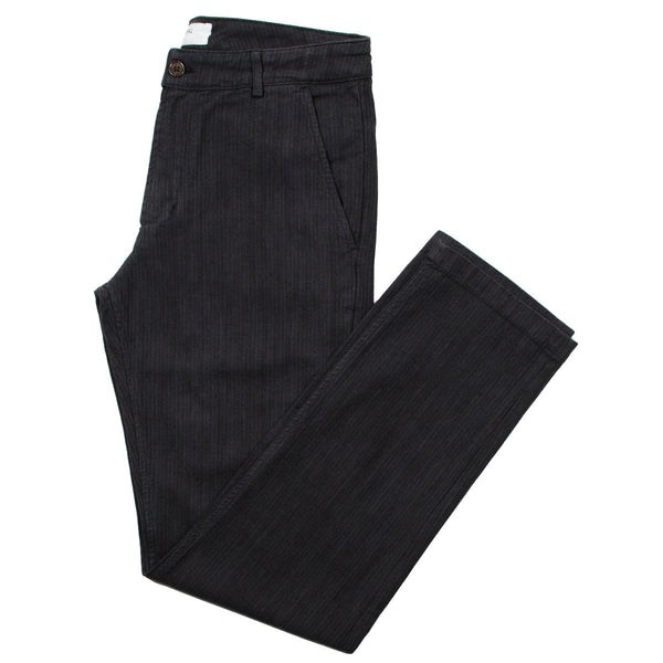 Universal Works - Aston Pant Antique Stripe - Charcoal