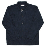 Universal Works - Bakers Overshirt Yokohama Cotton Linen - Indigo