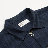 Universal Works - Bakers Overshirt Yokohama Cotton Linen - Indigo