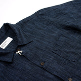 Universal Works - Bakers Overshirt Yokohama Cotton Linen - Indigo