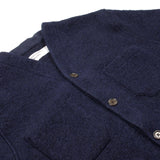 Universal Works - Cardigan Wool Fleece - Navy