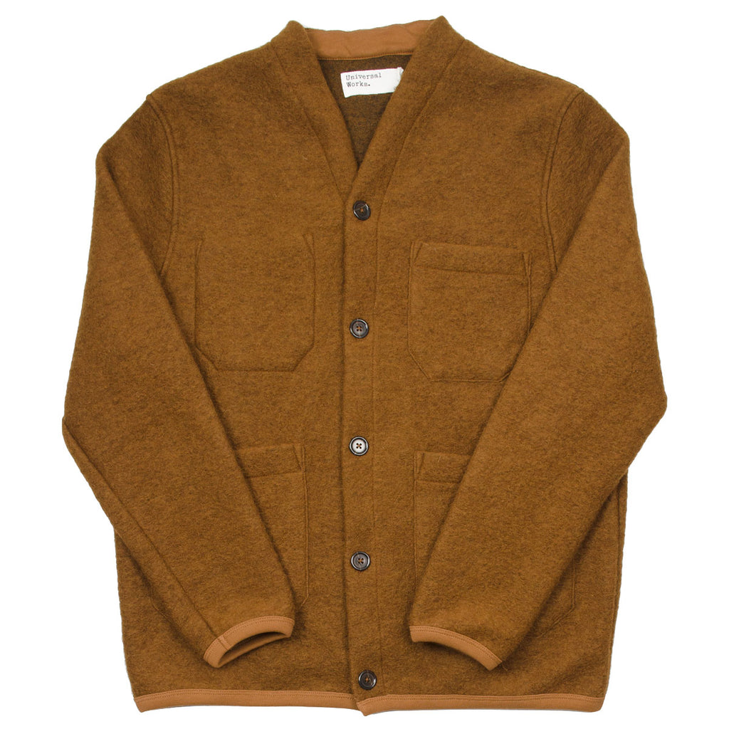 Universal Works - Cardigan Wool Fleece - Rust