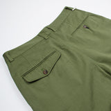 Universal Works - Double Pleat Pant Twill - Light Olive
