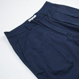 Universal Works - Double Pleat Pant Twill - Navy
